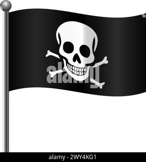 drapeau de pirate Illustration de Vecteur