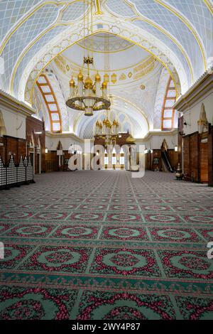 Un beau paysage de la mosquée Omar Ali Saifuddien à Bandar Seri Begawan, Brunei. Banque D'Images