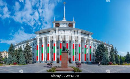 La maison des Soviets à Tiraspol, Moldavie Banque D'Images