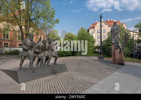 Monument Jozef Pilsudski, Cracovie, Pologne Banque D'Images