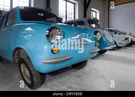 Voiture Mikrus, vieilles voitures, Musée de l'ingénierie et de la technologie à Cracovie, Cracovie, Pologne Banque D'Images