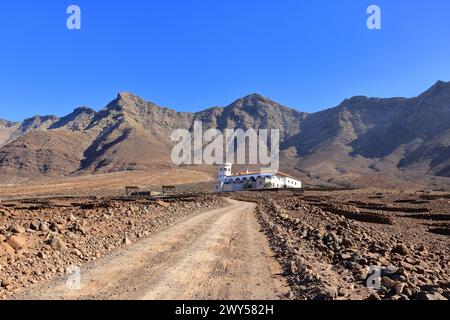 Chemin vers la Casa Villa Winter à Jandia Peninsula, Cofete, Fuertevertura, îles Canaries en Espagne Banque D'Images