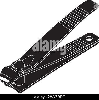 Conception de symbole de vecteur d'icône de coupe-ongles Illustration de Vecteur