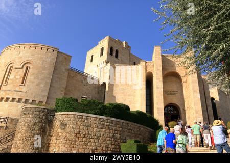 22 septembre 2023 - Kruja en Albanie : ruines de la mosquée Fatih Sultan Mehmet sur le terrain du château de Kruja Banque D'Images