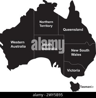 Icône de carte d'Australie illustration vectorielle conception de symbole Illustration de Vecteur