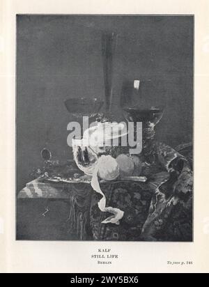 Grands maîtres de la peinture néerlandaise et flamande par W. Done traduit par Margaret L. Clarke , Londres : Duckworth et Co. New York : Charles Scribner's fils 1909 / Kalf : nature morte, Berlin Banque D'Images