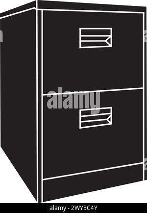 Designtemplate de vecteur d'icône d'armoire Illustration de Vecteur