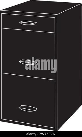 Designtemplate de vecteur d'icône d'armoire Illustration de Vecteur