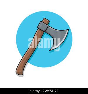 Illustration vectorielle d'axe. Axe logo concept Design Illustration de Vecteur