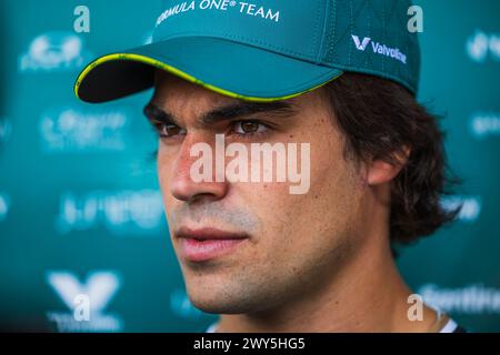Circuit de Suzuka, Mie, Japon. 4.April.2024 ; lance Stroll of Canada et Aston Martin Aramco Cognizant F1 Team lors du Grand Prix du Japon de formule 1 Banque D'Images