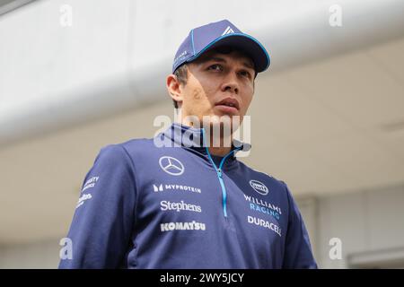 Circuit de Suzuka, Mie, Japon. 4 avril 2024 ; Alexander Albon de Thaïlande et Williams Racing lors du Grand Prix du Japon de formule 1 Banque D'Images