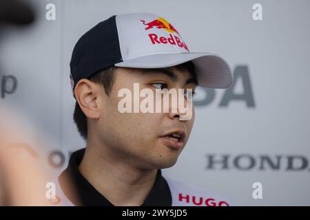 Circuit de Suzuka, Mie, Japon. 4.April.2024 ; Iwasa Ayumi lors du Grand Prix du Japon de formule 1 Banque D'Images