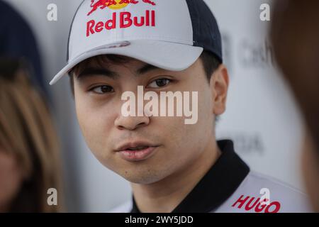 Circuit de Suzuka, Mie, Japon. 4.April.2024 ; Iwasa Ayumi lors du Grand Prix du Japon de formule 1 Banque D'Images