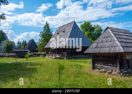 Musée du village de Maramures à Sighetu Marmatiei en Roumanie Banque D'Images