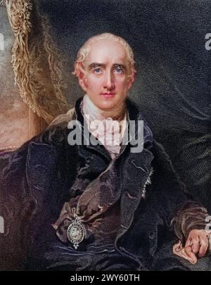 Richard Colley Wellesley, 1. Marquis Wellesley geb. 20. Juni 1760 au château de Dangan, comté de Meath, Irland, Gest. 26. Septembre 1842 à Kingston House Banque D'Images