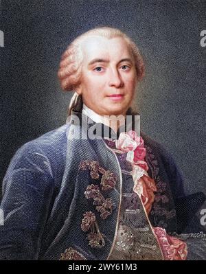 Georges-Louis Leclerc, comte de Buffon 7 septembre 1707 le 16 avril 1788 était un naturaliste, mathématicien et cosmologiste français, Historisch, digital RES Banque D'Images