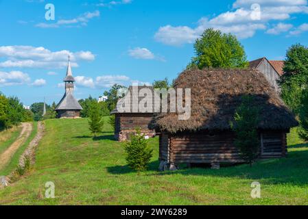 Parc ethnographique Romulus Vuia à Cluj-Napoca, Roumanie Banque D'Images