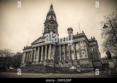 Hôtel de ville de Bolton, Bolton, Lancashire, Angleterre Banque D'Images