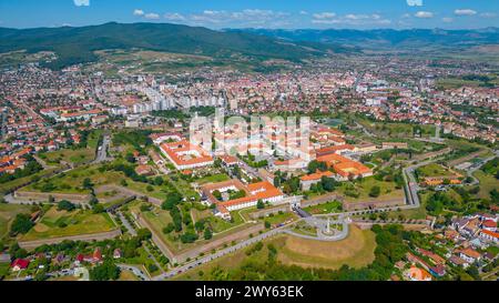 Vue panoramique de la ville roumaine Alba Iulia Banque D'Images