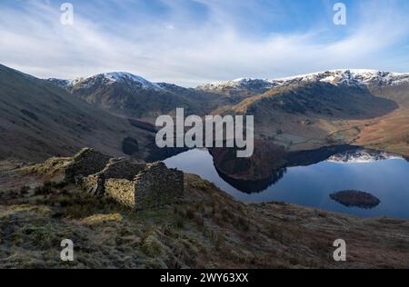 Une vue de Haweswater dans le Lake District prise de la route Old Corpse Banque D'Images