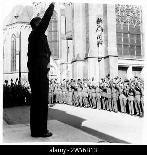 L'armée britannique a mené des opérations militaires à travers l'Europe du Nord-Ouest de 1944 à 1946 dans le cadre du 21e groupe d'armées. Banque D'Images