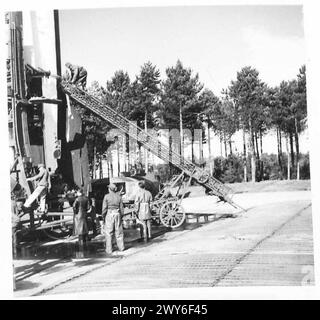 L'armée britannique a opéré dans le Nord-Ouest de l'Europe de 1944 à 1946 pendant le combat et l'occupation d'après-guerre. Banque D'Images