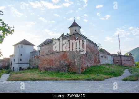 La forteresse-sur-Straja dans la ville roumaine Brasov Banque D'Images