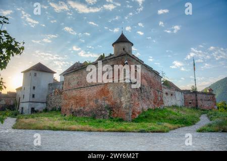La forteresse-sur-Straja dans la ville roumaine Brasov Banque D'Images