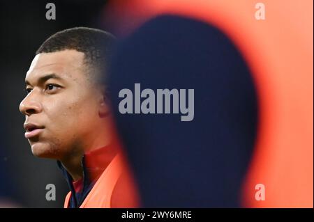 Paris, France. 03rd Apr, 2024. © Julien Mattia/le Pictorium/MAXPPP - Paris 03/04/2024 Julien Mattia/le Pictorium - 03/04/2024 - France/Ile-de-France/Paris - Kylian Mbappe lors de la demi finale de la coupe de france, entre la PSG et le stade rennais au Parc des Princes, le 03 avril 2024 - valeurs ACtuelles Out, no jdd, jdd Out, RUSSIA OUT, NO RUSSIA #norussia/03/04/2024 - France/Ile-de-France (région)/Paris - Kylian Mbappe à la demi-finale de la coupe de france entre le PSG et le stade rennais au Parc des Princes, 03 avril 2024 crédit : MAXPPP/Alamy Live News Banque D'Images