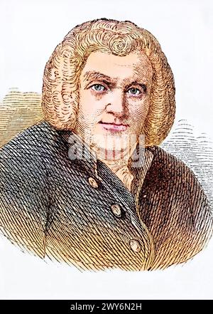 Edward Thurlow, 1. Baron Thurlow, geb. 9. Décembre 1731 à Bracon Ash, Norfolk, Gest. 12. Septembre 1806 War ein Britischer Politiker, Historisch, DIG Banque D'Images