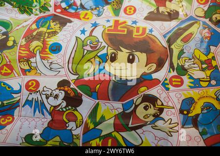 Madrid, Espagne. 04th Apr, 2024. Vue de l'exposition 'L'ART DU MANGA' au COAM à Madrid, 4 avril 2024 Espagne crédit : Sipa USA/Alamy Live News Banque D'Images