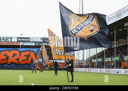 Volendam, pays-Bas. 04th Apr, 2024. VOLENDAM, 04-04-2024, Kras Stadium, saison 2023/2024 football néerlandais Eredivisie. Ambiance dans le stade crédit : Pro Shots/Alamy Live News Banque D'Images