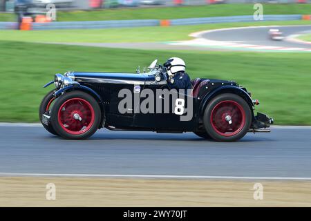 Rachel Holdsworth, MG PB, Triple M Racing, quinze minutes de course pour moteur ohc d'avant-guerre ; MG Midget, MG Magna et MG Magnette modèles, voitures construites f Banque D'Images