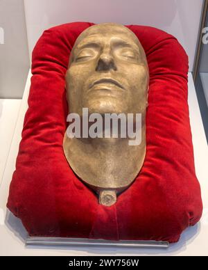 Napoléon Bonaparte. Masque mortuaire de Napoléon Ier, empereur français, 1821 Banque D'Images