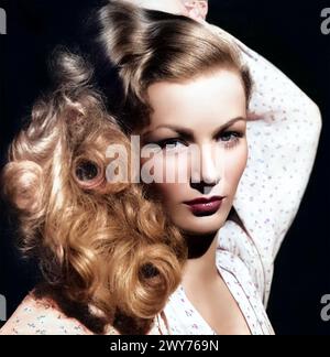 VERONICA LAKE (1922-1973) actrice américaine de scène et de cinéma vers 1952 Banque D'Images