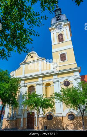 Église Sainte trinité dans la ville serbe Sombor Banque D'Images