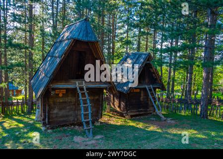 Musée en plein air Staro Selo à Sirogojno en Serbie Banque D'Images