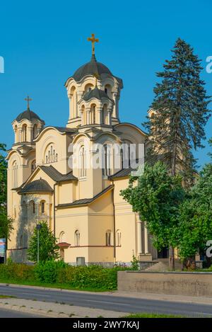 Église orthodoxe serbe à Ljubljana, Slovénie Banque D'Images