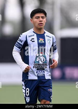 AMSTERDAM - Jesus Salinas de CF Pachuca U17 lors du match Ajax future Cup 2024 entre CF Pachuca O17 et FC Nordsjaelland O17 au complexe sportif de Toekomst le 1er avril 2024 à Amsterdam, pays-Bas. ANP | Hollandse Hoogte | GERRIT VAN COLOGNE Banque D'Images