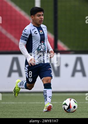 AMSTERDAM - Jesus Salinas de CF Pachuca U17 lors du match Ajax future Cup 2024 entre CF Pachuca O17 et FC Nordsjaelland O17 au complexe sportif de Toekomst le 1er avril 2024 à Amsterdam, pays-Bas. ANP | Hollandse Hoogte | GERRIT VAN COLOGNE Banque D'Images