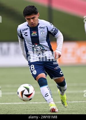 AMSTERDAM - Jesus Salinas de CF Pachuca U17 lors du match Ajax future Cup 2024 entre CF Pachuca O17 et FC Nordsjaelland O17 au complexe sportif de Toekomst le 1er avril 2024 à Amsterdam, pays-Bas. ANP | Hollandse Hoogte | GERRIT VAN COLOGNE Banque D'Images