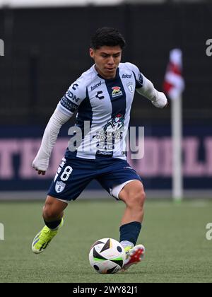 AMSTERDAM - Jesus Salinas de CF Pachuca U17 lors du match Ajax future Cup 2024 entre CF Pachuca O17 et FC Nordsjaelland O17 au complexe sportif de Toekomst le 1er avril 2024 à Amsterdam, pays-Bas. ANP | Hollandse Hoogte | GERRIT VAN COLOGNE Banque D'Images