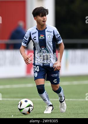 AMSTERDAM - Isaac Banuelos de CF Pachuca U17 lors du match Ajax future Cup 2024 entre CF Pachuca O17 et FC Nordsjaelland O17 au complexe sportif de Toekomst le 1er avril 2024 à Amsterdam, pays-Bas. ANP | Hollandse Hoogte | GERRIT VAN COLOGNE Banque D'Images