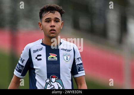 AMSTERDAM - Jesus Marrujo de CF Pachuca U17 lors du match Ajax future Cup 2024 entre CF Pachuca O17 et FC Nordsjaelland O17 au complexe sportif de Toekomst le 1er avril 2024 à Amsterdam, pays-Bas. ANP | Hollandse Hoogte | GERRIT VAN COLOGNE Banque D'Images