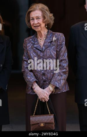 La reine Sofia assiste aux 'Iberoamerican patronage Awards' de la Fondation Callia 2024 avec : la reine Sofia d'Espagne où : Madrid, Espagne quand : 04 mars 2024 crédit : Oscar Gonzalez/WENN Banque D'Images