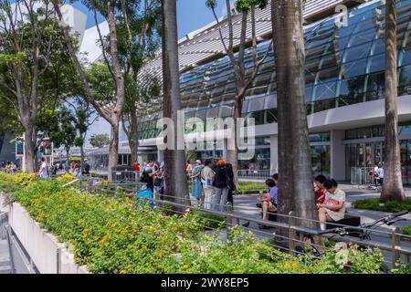 Le Marina Bay Sands Garden Park Banque D'Images