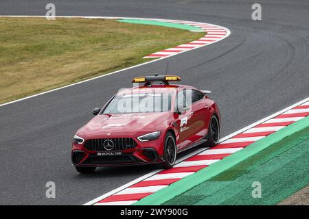 FIA Mercedes-AMG GT 63 S 4MATIC+ Medical car lors du Formula 1 MSC Cruises Japanese Grand Prix 2024, 4ème manche du Championnat du monde de formule 1 2024 du 5 au 7 avril 2024 sur le Suzuka International Racing course course, à Suzuka, Japon Banque D'Images
