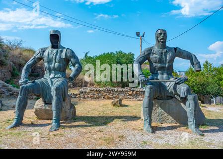 Gori, Géorgie, 1er septembre 2023 : Mémorial des héros de guerre géorgiens à Gori Banque D'Images