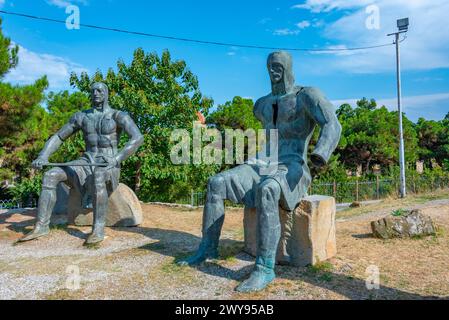 Gori, Géorgie, 1er septembre 2023 : Mémorial des héros de guerre géorgiens à Gori Banque D'Images