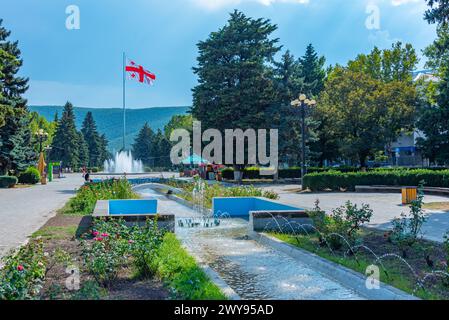 Gori, Géorgie, 1er septembre 2023 : Parc Staline dans la ville géorgienne de Gori Banque D'Images